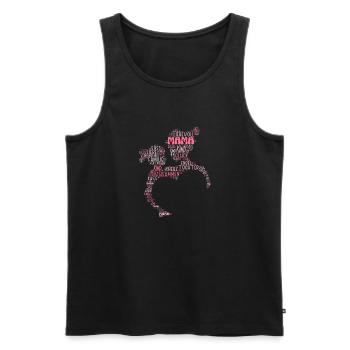 Partnerlook Mutter Tochter Familie Mama Tochter - Männer Premium Bio Tank Top - Schwarz - Vorne - AI Model Male 178 light (178cm)