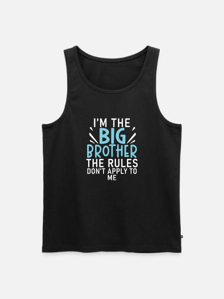 Big Brother Gift - Men's Premium Organic Tank Top - black