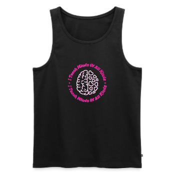 Cadeaux d’enseignants en éducation spécialisée Amour de l’enseignement - Débardeur bio Premium Homme - noir - Devant - AI Model Male 178 light (178cm)