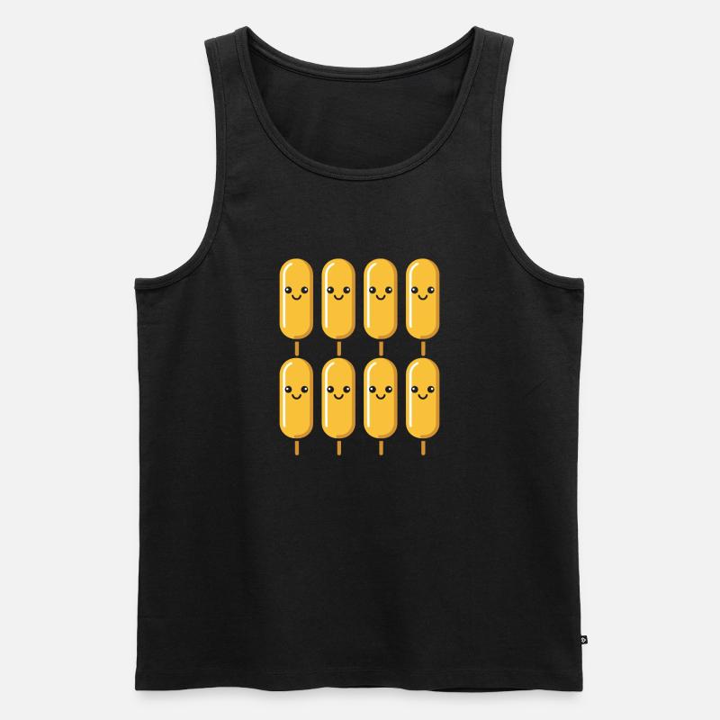 Mais Hundefutter - Männer Premium Bio Tank Top - Schwarz