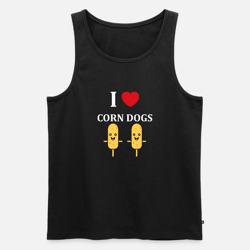 Mais Hundefutter - Männer Premium Bio Tank Top - Schwarz