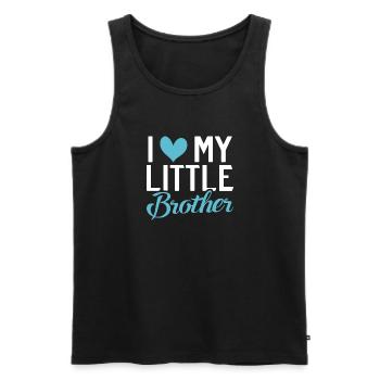 Brother Gifts - Männer Premium Bio Tank Top - Schwarz - Vorne - Michal (187cm)