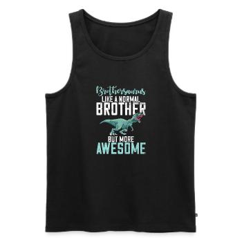 Brother Gifts - Männer Premium Bio Tank Top - Schwarz - Vorne - Michal (187cm)