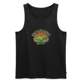 Brother Gifts - Männer Premium Bio Tank Top - Schwarz - Vorne - Michal (187cm)