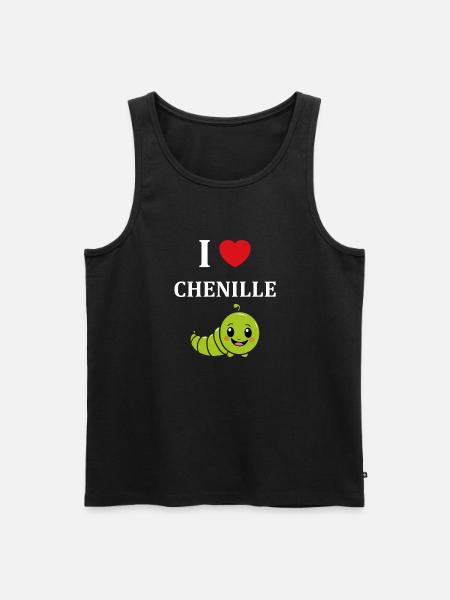 Chenilles insecte Amour petite chenille - Débardeur bio Premium Homme - noir
