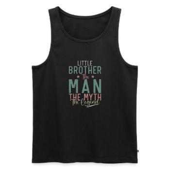 Cadeaux Petit Frère - Débardeur bio Premium Homme - noir - Devant - Michal (187cm)
