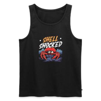 Cute Hermit Crab Crab Crustaceans - Men's Premium Organic Tank Top - black - Front - Michal (187cm)
