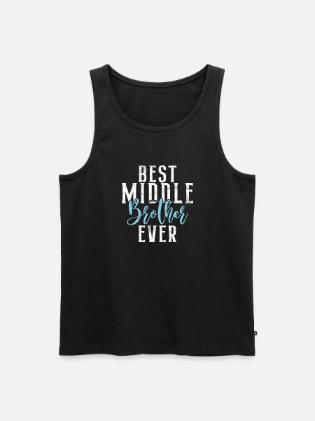 Middle Brother Gifts - Men's Premium Organic Tank Top - black