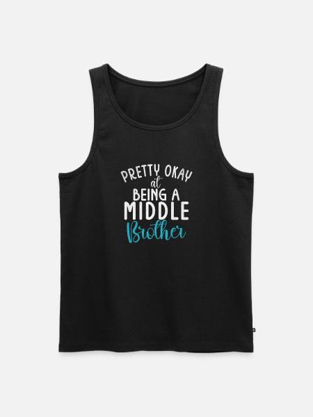 Middle Brother Gifts - Men's Premium Organic Tank Top - black