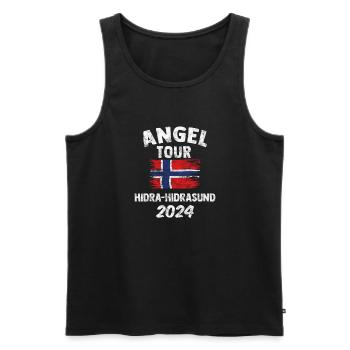 HIDRA-HIDRASUND 2024 Tour de pêche en Norvège Nouveau - Débardeur bio Premium Homme - noir - Devant - Michal (187cm)