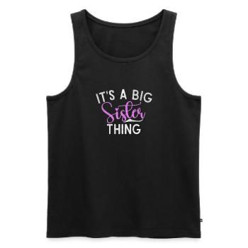 Sister Gifts - Men's Premium Organic Tank Top - black - Front - Michal (187cm)