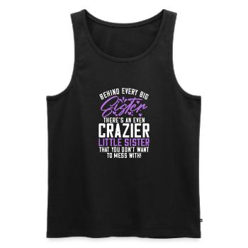 Sister Gifts - Men's Premium Organic Tank Top - black - Front - Michal (187cm)