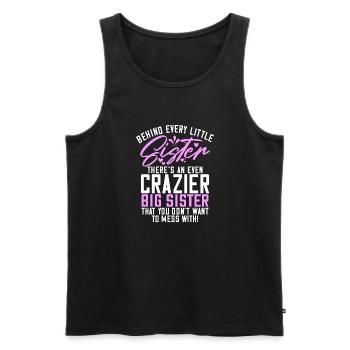 Sister Gifts - Men's Premium Organic Tank Top - black - Front - Michal (187cm)