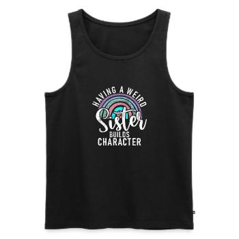 Sister Gifts - Men's Premium Organic Tank Top - black - Front - Michal (187cm)