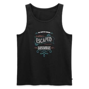cool fun hacker computer birthday awesome ethical - Männer Premium Bio Tank Top - Schwarz - Vorne - AI Model Male 178 light (178cm)