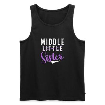 Middle Sister Gifts - Männer Premium Bio Tank Top - Schwarz - Vorne - Michal (187cm)