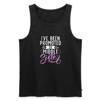 Middle Sister Gifts - Männer Premium Bio Tank Top - Schwarz - Vorne - Michal (187cm)