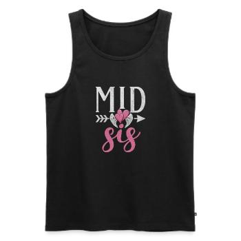 Middle Sister Gifts - Männer Premium Bio Tank Top - Schwarz - Vorne - Michal (187cm)