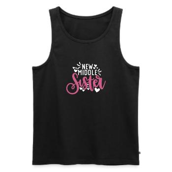Middle Sister Gifts - Männer Premium Bio Tank Top - Schwarz - Vorne - Michal (187cm)
