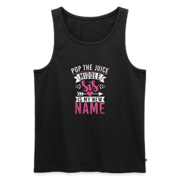 Middle Sister Gifts - Männer Premium Bio Tank Top - Schwarz - Vorne - Michal (187cm)