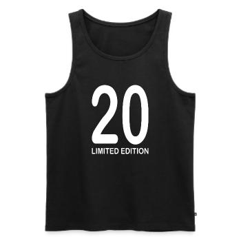 20. Geburtstag Geschenk - Männer Premium Bio Tank Top - Schwarz - Vorne - Michal (187cm)