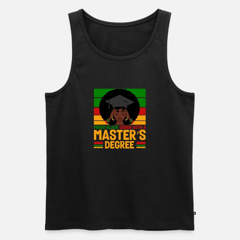 Master's Degree Studium Master Abschluss - Männer Premium Bio Tank Top - Schwarz