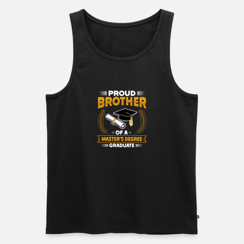Master's Degree Studium Master Abschluss - Männer Premium Bio Tank Top - Schwarz
