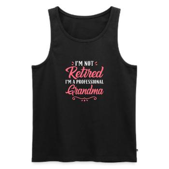 Grandma Gifts - Männer Premium Bio Tank Top - Schwarz - Vorne - AI Model Male 178 light (178cm)