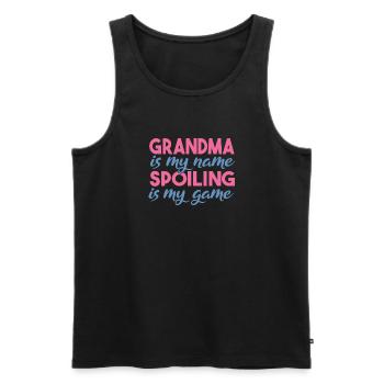 Grandma Gifts - Männer Premium Bio Tank Top - Schwarz - Vorne - AI Model Male 178 light (178cm)