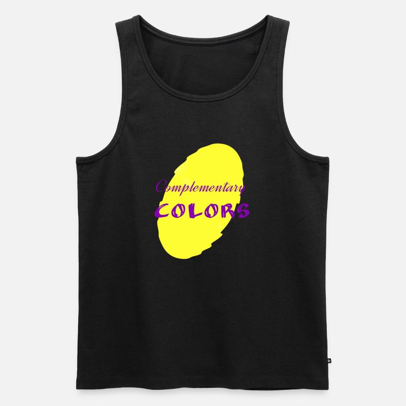 Komplementärfarben3 - Männer Premium Bio Tank Top - Schwarz