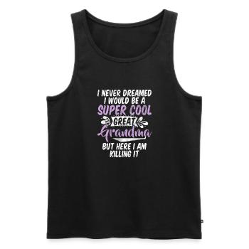 Great Grandma Gifts - Men's Premium Organic Tank Top - black - Front - Michal (187cm)