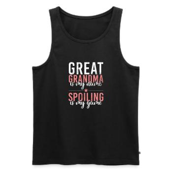 Great Grandma Gifts - Men's Premium Organic Tank Top - black - Front - Michal (187cm)