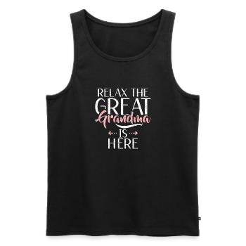 Great Grandma Gifts - Men's Premium Organic Tank Top - black - Front - Michal (187cm)