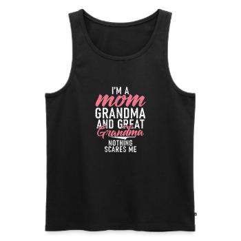 Great Grandma Gifts - Men's Premium Organic Tank Top - black - Front - Michal (187cm)