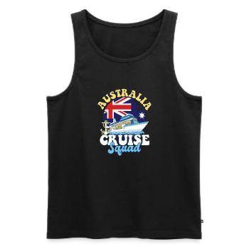 Australia Cruise Squad Family Vacation Trip - Men's Premium Organic Tank Top - black - Front - Michal (187cm)