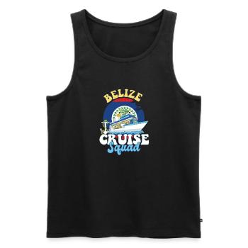 Voyage de vacances en famille Belize Cruise Squad - Débardeur bio Premium Homme - noir - Devant - AI Model Male 178 light (178cm)