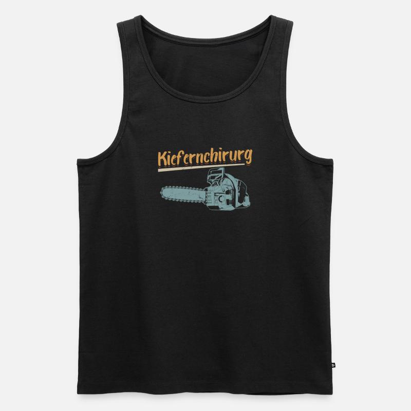 Kiefernchirurg - Männer Premium Bio Tank Top - Schwarz