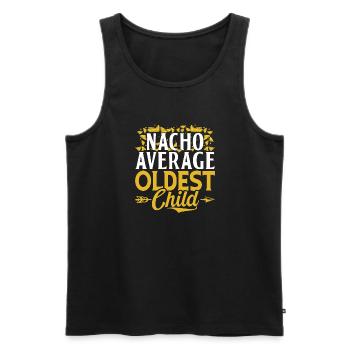 Oldest Child Gifts - Men's Premium Organic Tank Top - black - Front - Michal (187cm)
