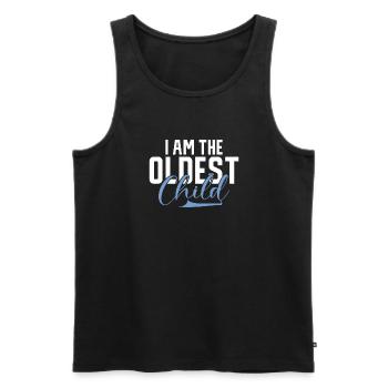 Oldest Child Gifts - Men's Premium Organic Tank Top - black - Front - Michal (187cm)