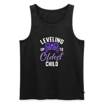Oldest Child Gifts - Men's Premium Organic Tank Top - black - Front - Michal (187cm)