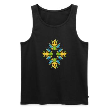 Baby Dragon - Men's Premium Organic Tank Top - black - Front - AI Model Male 178 light (178cm)
