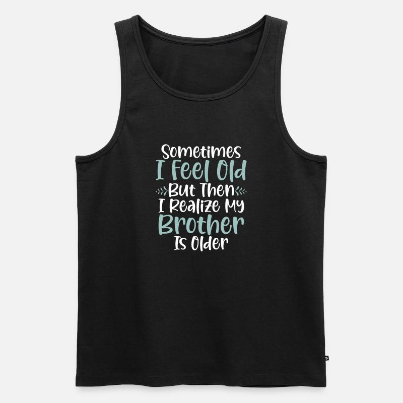Youngest Child Gift - Männer Premium Bio Tank Top - Schwarz