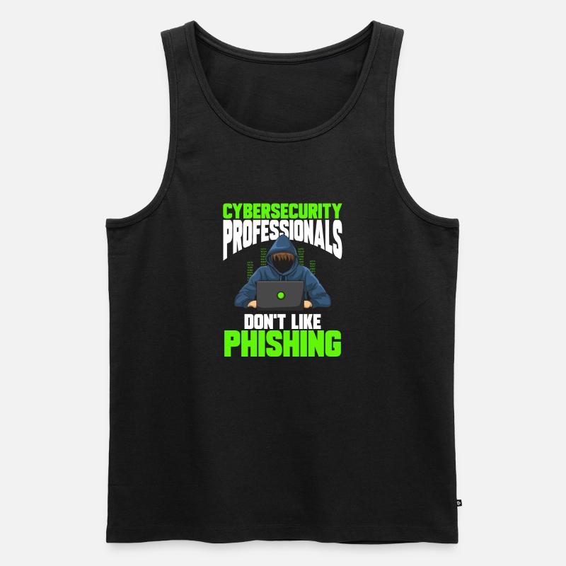 Cybersecurity Hackers IT Security - Men's Premium Organic Tank Top - black
