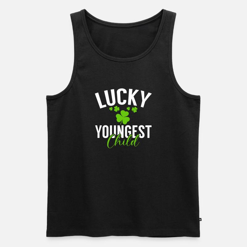 Youngest Child Gift - Männer Premium Bio Tank Top - Schwarz