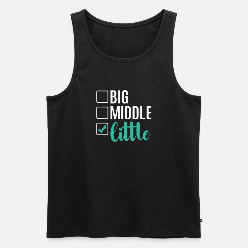 Youngest Child Gift - Männer Premium Bio Tank Top - Schwarz