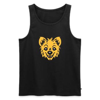 Hyäne - Männer Premium Bio Tank Top - Schwarz - Vorne - Michal (187cm)
