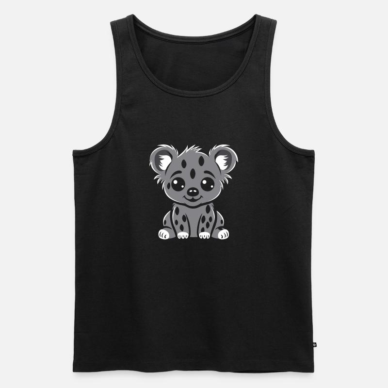 Hyäne - Männer Premium Bio Tank Top - Schwarz