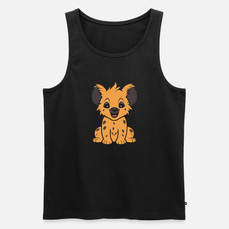 Hyäne - Männer Premium Bio Tank Top - Schwarz