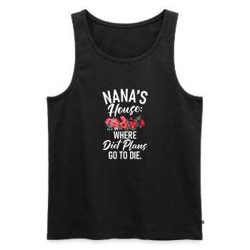 Cadeaux Nana - Débardeur bio Premium Homme - noir - Devant - Michal (187cm)