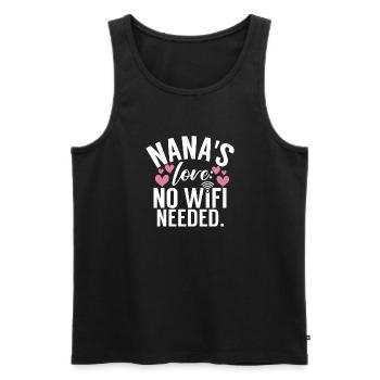 Cadeaux Nana - Débardeur bio Premium Homme - noir - Devant - Michal (187cm)